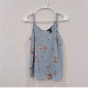 Forever 21 Blue and Pink Fitted Camisole
